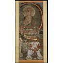 Samantabhadra riding on an elephant (Scroll painting)