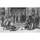 The Death of Ananias; Raphael Cartoons (Print)