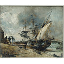 Shipping in the Orwell, near Ipswich (Oil painting)