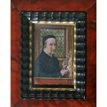Miniature - Self-portrait of Simon Bening, aged 75 in 1558