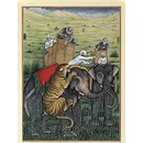 A tiger-hunt (Gouache)