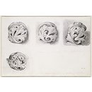 Corbels in Solihull Church (Drawing)