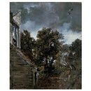 View in a Garden, with a Shed on the Left (Oil painting)