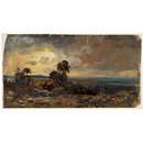 Oil - Hampstead: Stormy Sunset