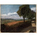 Oil - View of Dedham from the Lane Leading from East Bergholt Church to Flatford