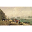 Watercolour - The Pont des Arts and the Louvre from the Quai Conti Watercolour - The Pont des Arts and the Louvre from the Quai Conti