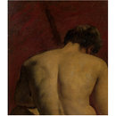 Study of Nude Male Figure (Oil painting)