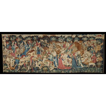 Tapestry - The Devonshire Hunting Tapestries; Boar and Bear Hunt