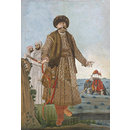 Nawab Shuja' ud-Daula of Avadh in Afghan dress (Gouache)