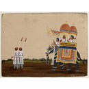 Painting - An elephant with a howdah Painting - An elephant with a howdah
