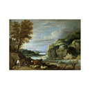 Rocky landscape with figures (Oil painting) Rocky landscape with figures (Oil painting)