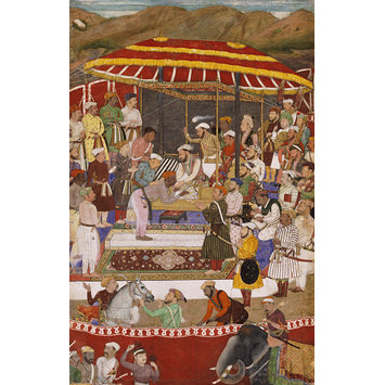 Painting - The Maharana of Mewar submitting to Prince Khurram