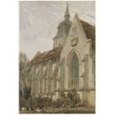 Church in Normandy; St Giles (Watercolour) Church in Normandy; St Giles (Watercolour)