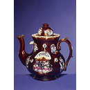 Teapot - Measham ware; Barge ware