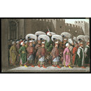 Watercolour - The Sultan riding out in procession to Friday Prayers