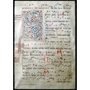 Manuscript leaf Manuscript leaf