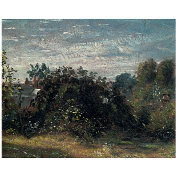 Oil - Study of Sky and Trees at Hampstead