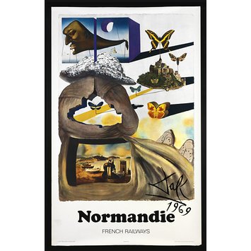 Poster - Normandie, French Railways Poster - Normandie, French Railways