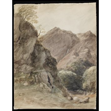 Watercolour - Gate Crag, Borrowdale. Watercolour - Gate Crag, Borrowdale.