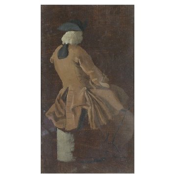 Oil painting - A Seated Man Seen from Behind Oil painting - A Seated Man Seen from Behind