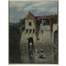 Feeding Ducks (Oil painting)