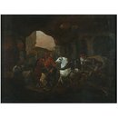 Brigands attacking wagoners (Oil painting)