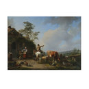 Oil painting - Watering Cattle