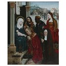 The Adoration of the Magi with St Margaret and a Nun (Oil painting)