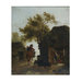 Oil painting - Farmyard: evening - milking time