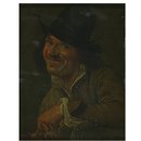 Peasant counting money (Oil painting)