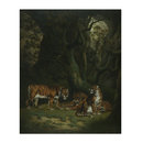 Oil painting - Tigers in a Jungle