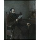 A Monk reading (Oil painting)