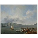 Coast scene, Rio de Janeiro; Scène maritime, Rio de Janeiro (Oil painting)