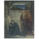 Cardinal Bourchier Archbishop of Canterbury, and Rotheram, Archbishop of York, endeavouring to persuade the Queen, Elizabeth Grey to suffer her Son the Duke of York to leave the Sanctuary of Westminster, whither she had fled with her Family, from the power of the Duke of Gloucester, afterwards Richard the Third. British. 1802. (Print)