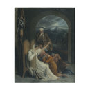 Queen Judith Relating to Alfred the Great When a Child the Song of the Bards, Describing the Heroic Deeds of his Ancestors. British. 1801. (Print)