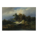 Oil painting - The Foot Bridge