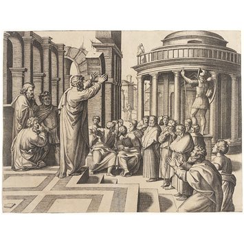 Print - St. Paul Preaching at Athens; Raphael Cartoons