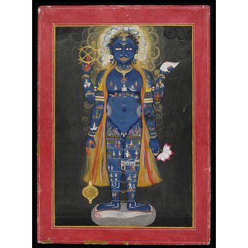 Painting - Vishnu as Vishvarupa (cosmic or universal man) Painting - Vishnu as Vishvarupa (cosmic or universal man)