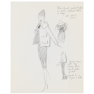 Fashion design - Pale-coloured jacket (yellow?) Fashion design - Pale-coloured jacket (yellow?)