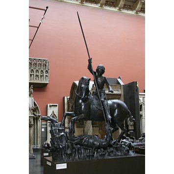 Plaster cast - St George Slaying the Dragon Plaster cast - St George Slaying the Dragon