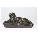 An Indian panther lying down (Statuette)