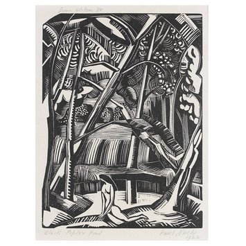 Print - Black Poplar Pond Print - Black Poplar Pond
