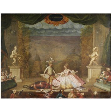 Painting - The Downfall of Shakespeare Represented on a Modern Stage
