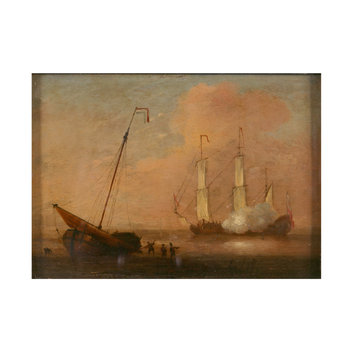 Oil painting - The Evening Gun