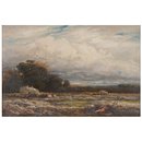 A Hayfield in Surrey (Oil painting)