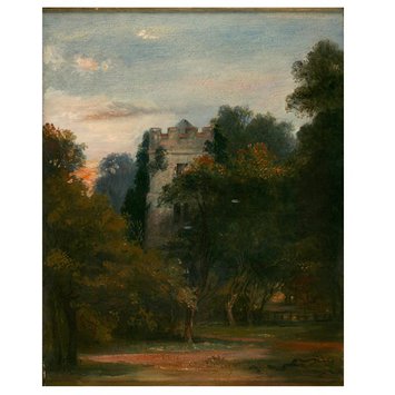 Oil painting - Ockham Church, Surrey Oil painting - Ockham Church, Surrey