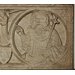 Section of a sarcophagus - Virgin and Child between Saints James and John the Baptist