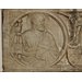 Section of a sarcophagus - Virgin and Child between Saints James and John the Baptist