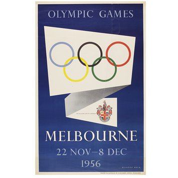 Poster - Olympic Games Melbourne 22 Nov - 8 Dec 1956 Poster - Olympic Games Melbourne 22 Nov - 8 Dec 1956
