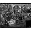 Copy of painting inside the caves of Ajanta (Cave 1) (Oil painting)